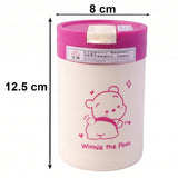 Cute Cartoon Printed Glass Tumbler With Lid And Straw (400 Ml)