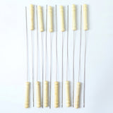 Stainless Steel Bbq Skewers With Wooden Handle (12 Pc)