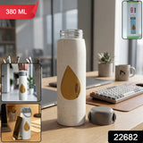 Premium Glass Water Bottle With Mobile Phone Holder (1 Pc 380 Ml)