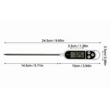 Digital Food Thermometer With Lcd Display (1 Pc)