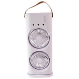 Electric Fan Desktop Double-head Powerful Air Cooler (1 Pc  With Remote)