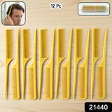 Professional Tail Comb Set For Hair Styling (12 Pc Set)