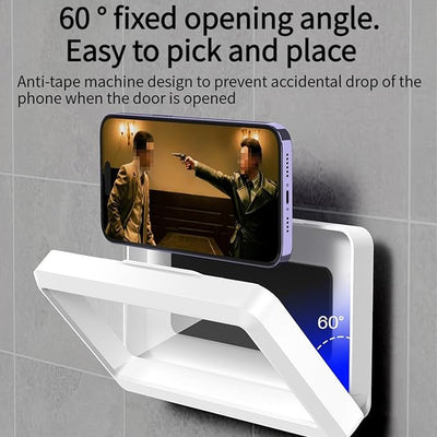 Shower Phone Holder Waterproof Wall Mount Case