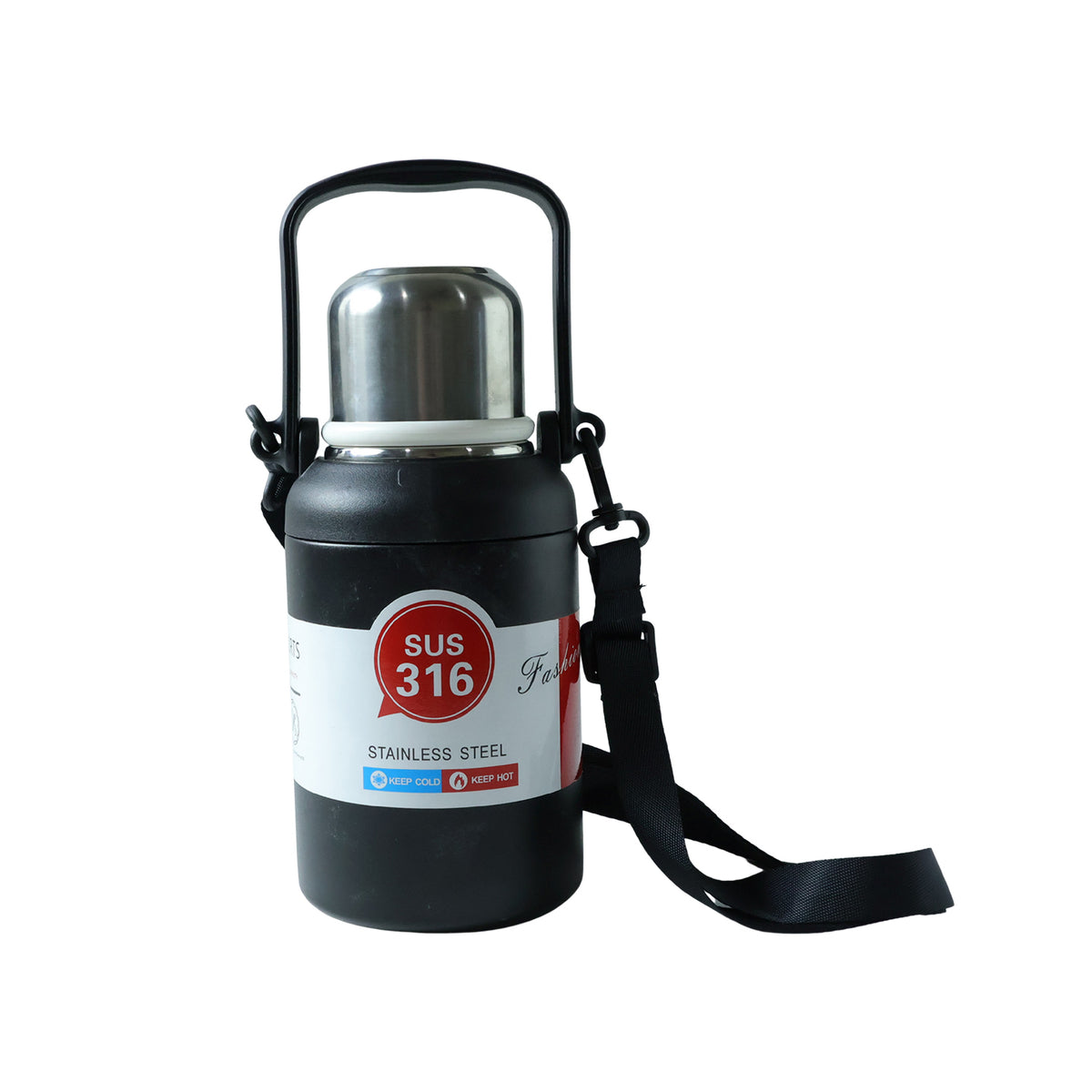 Premium Vacuum Insulated Stainless Steel Bottle Cup With Handle (900ml Approx)
