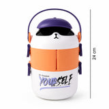 Cute Cartoon Double Layer Lunch Box (1 Pc)